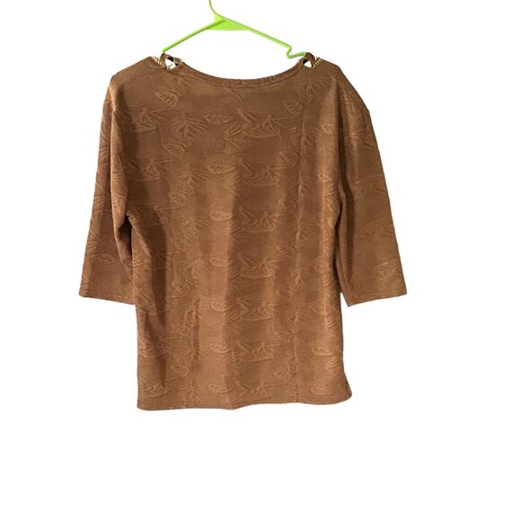 TC-Fashion Womens Top Embroidered Size L NWT - Picture 2 of 4